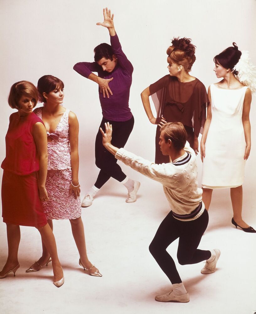 Modefoto voor tijdschrift Romance (Hans van Manen en Gérard le Maître)